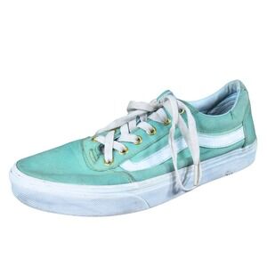 Vans TNT 5 Womens 10 Seafoam Green Suede Low Top Skate Sneakers Casual Shoes